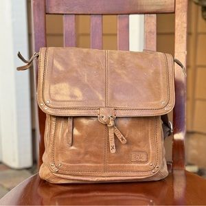 The Sak Ventura Convertible Brown Distressed Leather Bag